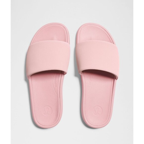 Lululemon Restfeel Slides Pink Haze Womens Lightweight Comfort Sandals - Picture 1 of 5